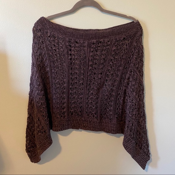 Knit Grey Shawl - Picture 1 of 4